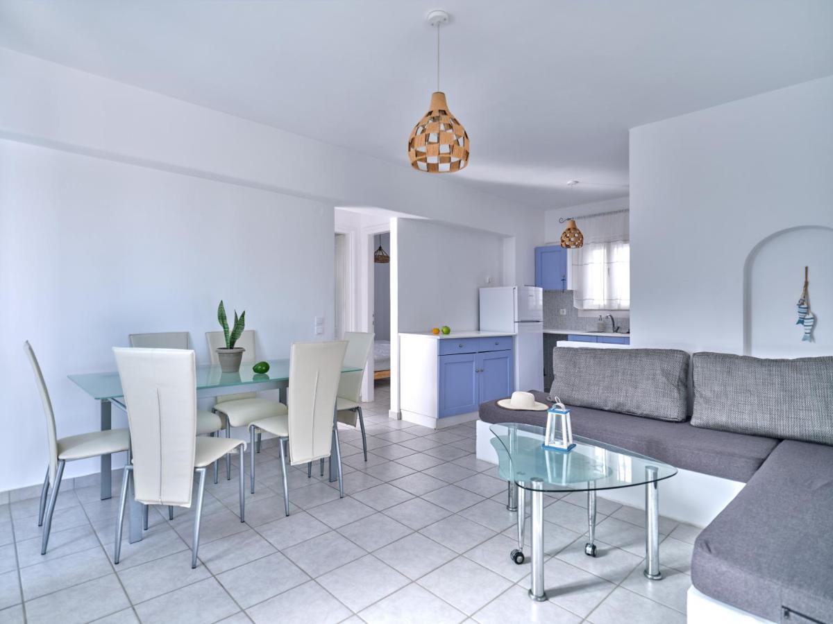 50 négyzetméteres, 2 hálószobás, 1 saját fürdőszobával rendelkező Apartman Logaras - Pounda Beach t Píszo Livádi Kültér fotó